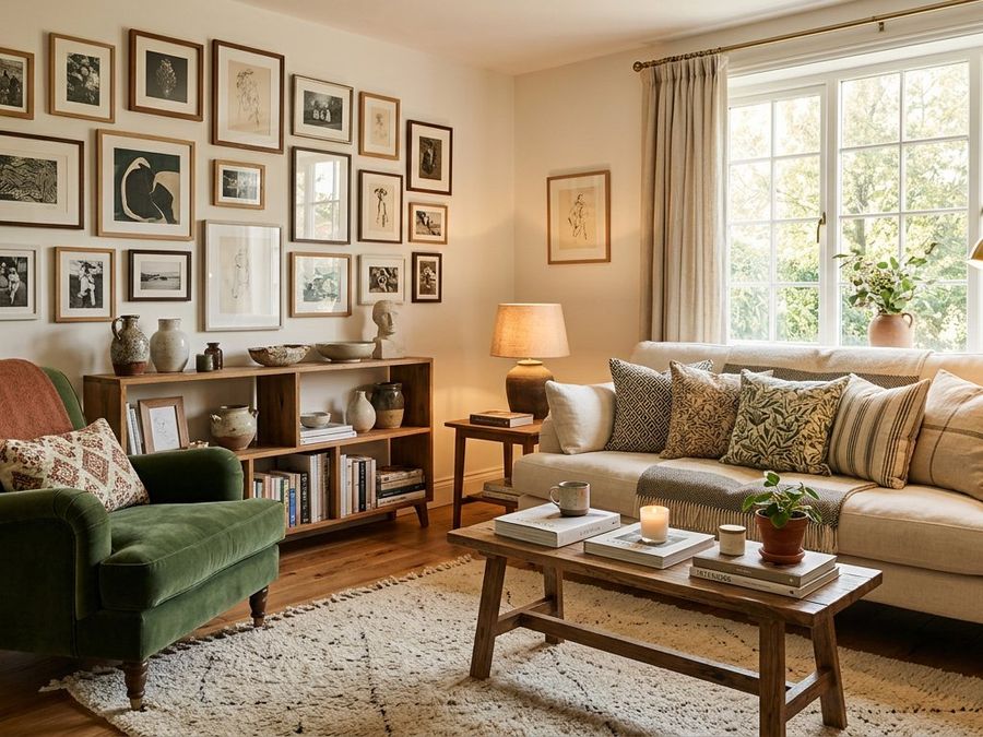Elegantly styled living room with curated decor by Home Advice Zone